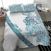 Kahui Whetu Paua shell Kowhaiwhai Taniko Personalised Bedding Set Taniwha Maori Tribal Style LT9 - Polynesian Pride