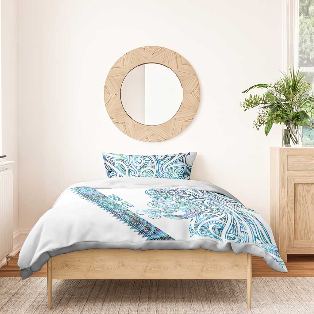 Kahui Whetu Paua shell Kowhaiwhai Taniko Personalised Bedding Set Taniwha Maori Tribal Style LT9 - Polynesian Pride