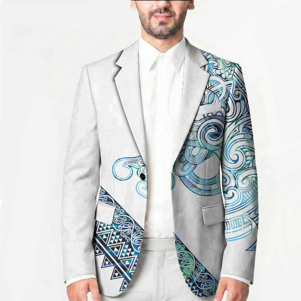 Kahui Whetu Paua shell Kowhaiwhai Taniko Personalised Blazer Taniwha Maori Tribal Style LT9 - Polynesian Pride