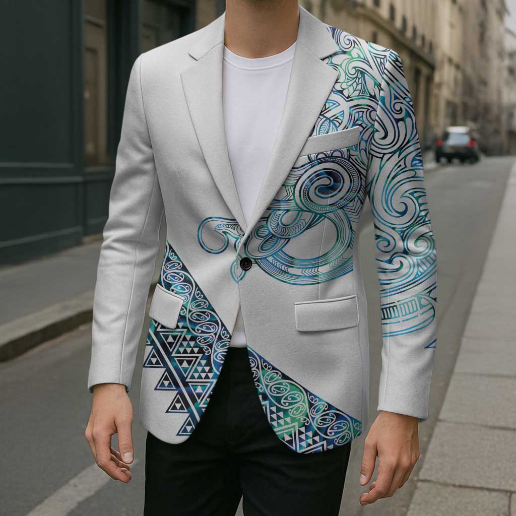 Kahui Whetu Paua shell Kowhaiwhai Taniko Personalised Blazer Taniwha Maori Tribal Style LT9 - Polynesian Pride
