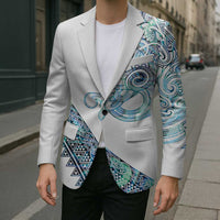 Kahui Whetu Paua shell Kowhaiwhai Taniko Personalised Blazer Taniwha Maori Tribal Style LT9 - Polynesian Pride