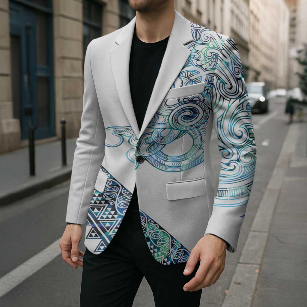Kahui Whetu Paua shell Kowhaiwhai Taniko Personalised Blazer Taniwha Maori Tribal Style LT9 - Polynesian Pride