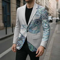 Kahui Whetu Paua shell Kowhaiwhai Taniko Personalised Blazer Taniwha Maori Tribal Style LT9 - Polynesian Pride