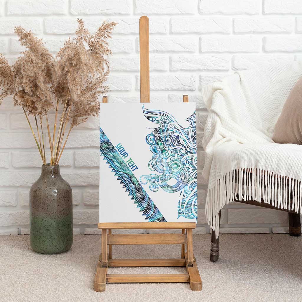 Kahui Whetu Paua shell Kowhaiwhai Taniko Personalised Canvas Wall Art Taniwha Maori Tribal Style LT9 - Polynesian Pride