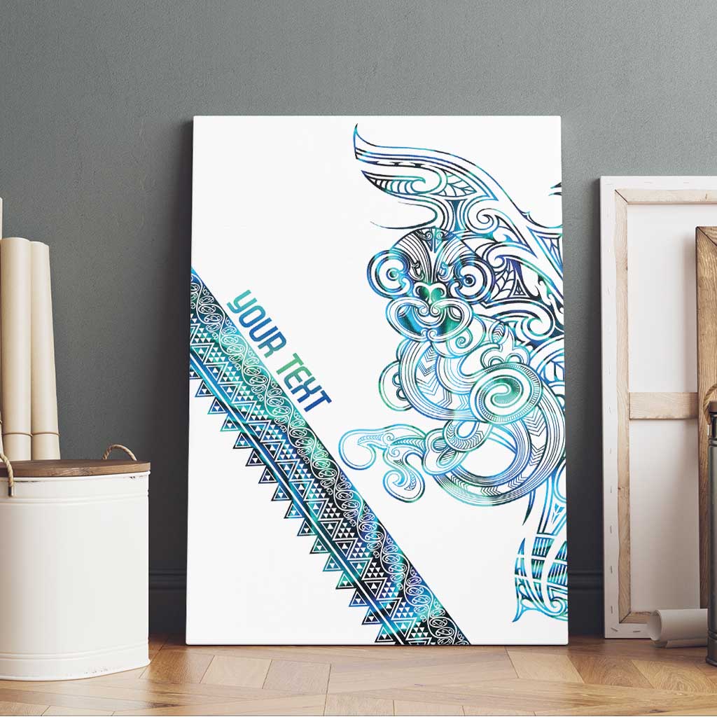 Kahui Whetu Paua shell Kowhaiwhai Taniko Personalised Canvas Wall Art Taniwha Maori Tribal Style LT9 - Polynesian Pride