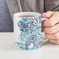 Kahui Whetu Paua shell Kowhaiwhai Taniko Personalised Ceramic Mug Taniwha Maori Tribal Style LT9 - Polynesian Pride