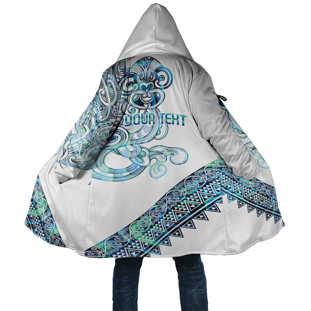 Kahui Whetu Paua shell Kowhaiwhai Taniko Personalised Cloak Taniwha Maori Tribal Style LT9 Unisex Blue - Polynesian Pride