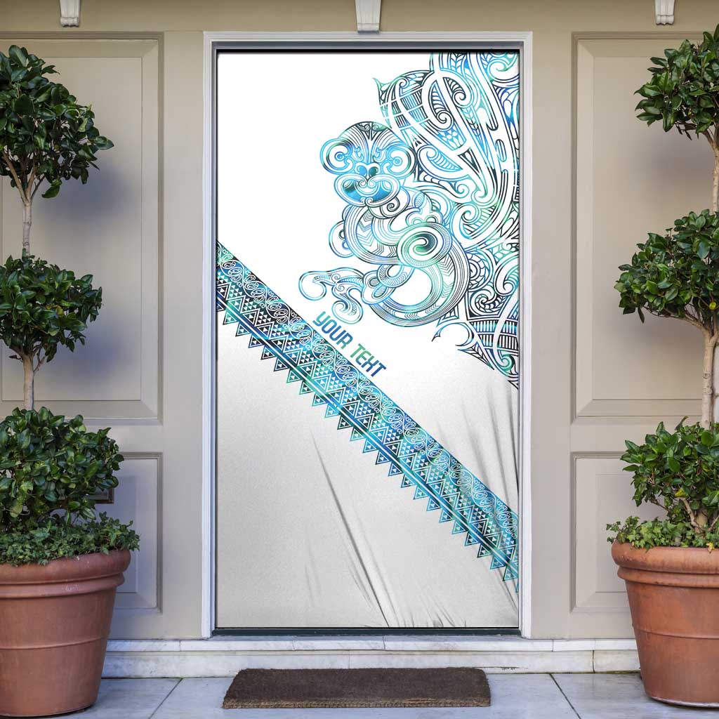 Kahui Whetu Paua shell Kowhaiwhai Taniko Personalised Door Cover Taniwha Maori Tribal Style