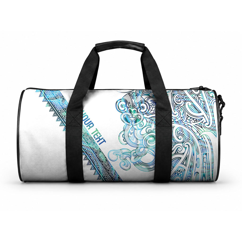 Kahui Whetu Paua shell Kowhaiwhai Taniko Personalised Duffle Bag Taniwha Maori Tribal Style LT9 One size Blue - Polynesian Pride