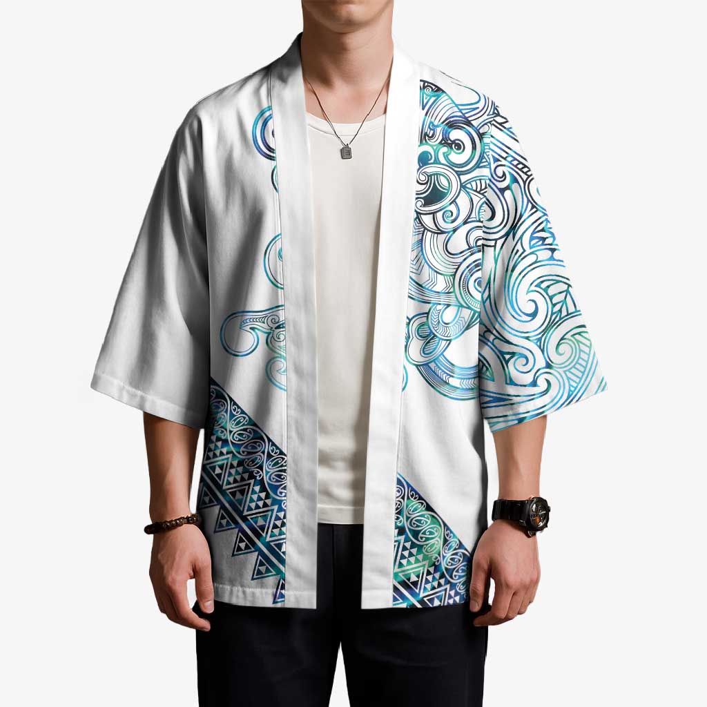 Kahui Whetu Paua shell Kowhaiwhai Taniko Personalised Kimono Taniwha Maori Tribal Style LT9 - Polynesian Pride