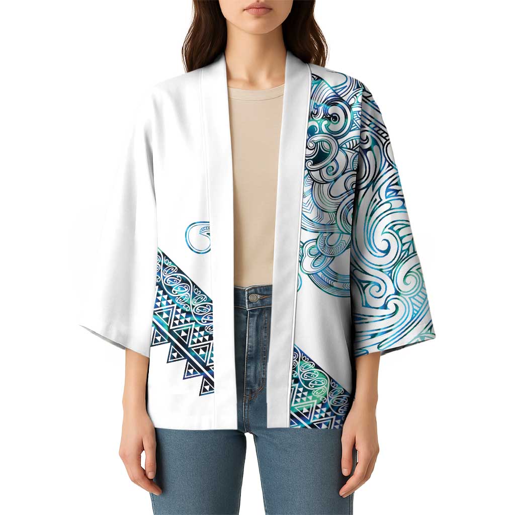 Kahui Whetu Paua shell Kowhaiwhai Taniko Personalised Kimono Taniwha Maori Tribal Style LT9 - Polynesian Pride