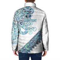 Kahui Whetu Paua shell Kowhaiwhai Taniko Personalised Padded Jacket Taniwha Maori Tribal Style LT9 - Polynesian Pride