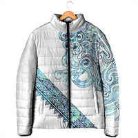 Kahui Whetu Paua shell Kowhaiwhai Taniko Personalised Padded Jacket Taniwha Maori Tribal Style LT9 - Polynesian Pride