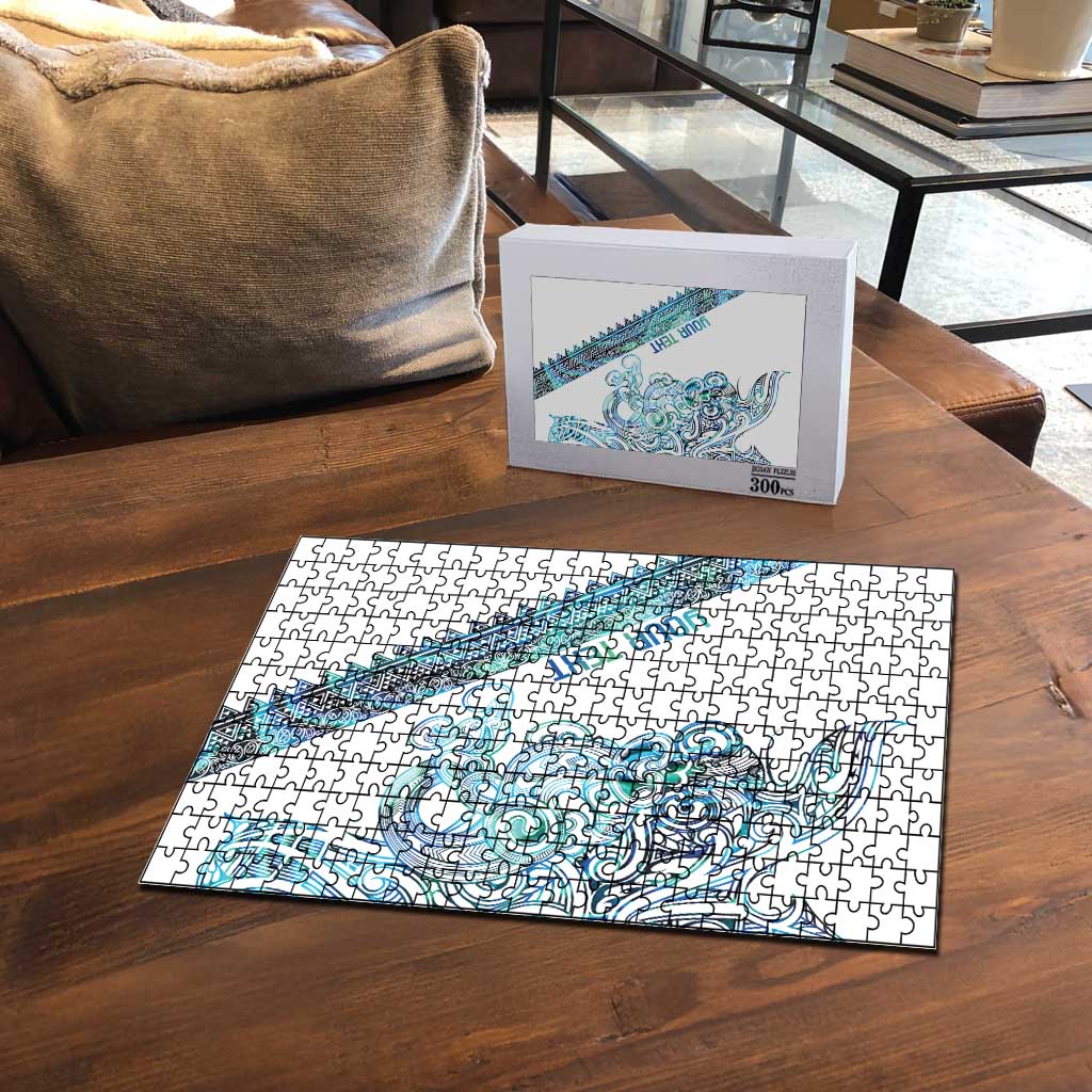 Kahui Whetu Paua shell Kowhaiwhai Taniko Personalised Puzzle Taniwha Maori Tribal Style LT9 - Polynesian Pride