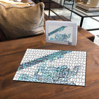 Kahui Whetu Paua shell Kowhaiwhai Taniko Personalised Puzzle Taniwha Maori Tribal Style LT9 - Polynesian Pride
