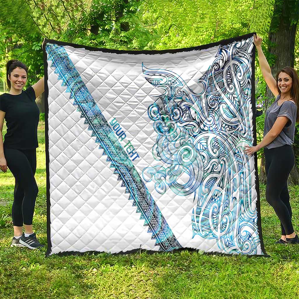 Kahui Whetu Paua shell Kowhaiwhai Taniko Personalised Quilt Taniwha Maori Tribal Style