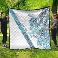 Kahui Whetu Paua shell Kowhaiwhai Taniko Personalised Quilt Taniwha Maori Tribal Style