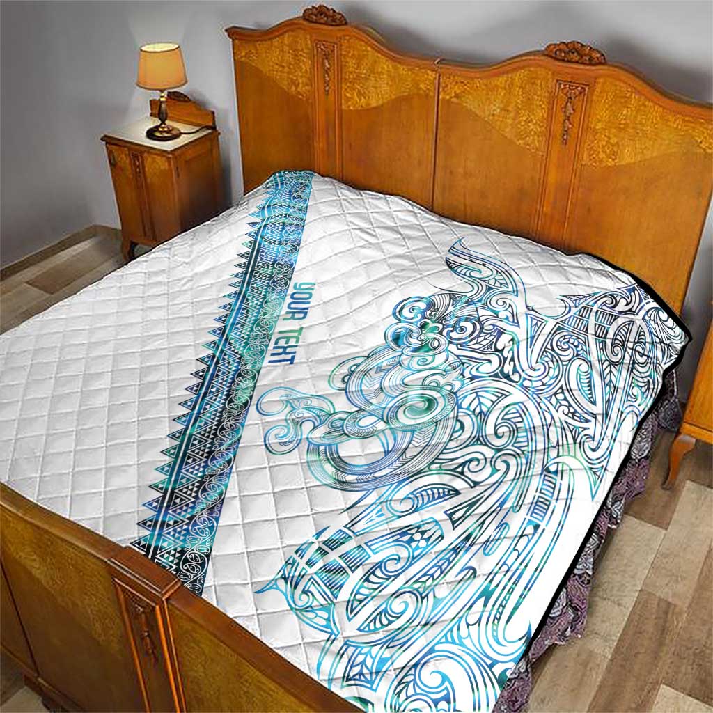 Kahui Whetu Paua shell Kowhaiwhai Taniko Personalised Quilt Taniwha Maori Tribal Style
