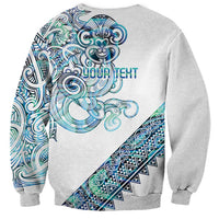 Kahui Whetu Paua shell Kowhaiwhai Taniko Personalised Sweatshirt Taniwha Maori Tribal Style LT9 - Polynesian Pride