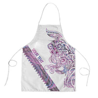 Mawhero Paua shell Kowhaiwhai Taniko Personalised Apron Taniwha Maori Tribal Style LT9 Pink - Polynesian Pride