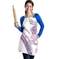 Mawhero Paua shell Kowhaiwhai Taniko Personalised Apron Taniwha Maori Tribal Style LT9 - Polynesian Pride