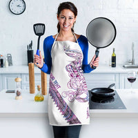 Mawhero Paua shell Kowhaiwhai Taniko Personalised Apron Taniwha Maori Tribal Style LT9 - Polynesian Pride