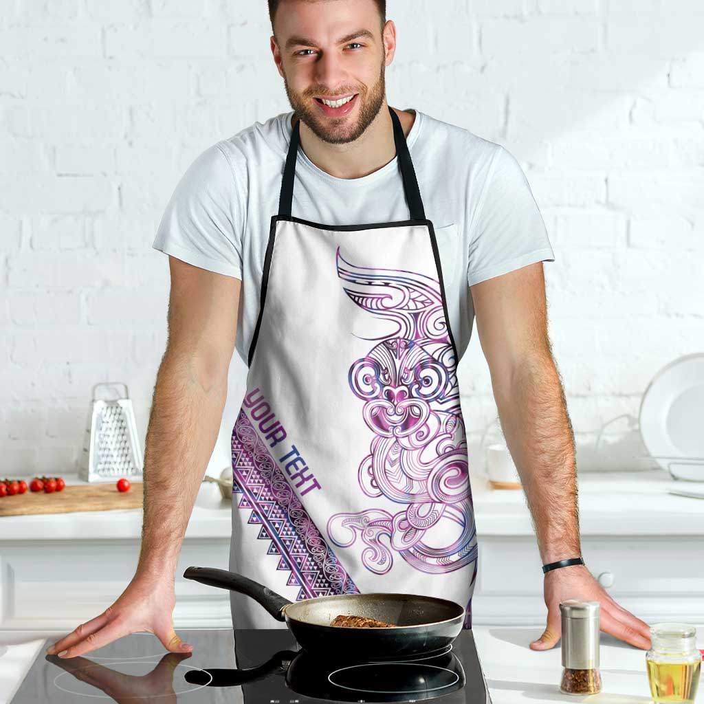 Mawhero Paua shell Kowhaiwhai Taniko Personalised Apron Taniwha Maori Tribal Style LT9 - Polynesian Pride