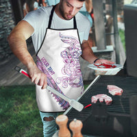 Mawhero Paua shell Kowhaiwhai Taniko Personalised Apron Taniwha Maori Tribal Style LT9 - Polynesian Pride