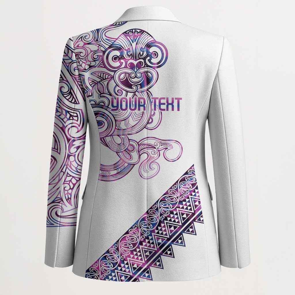 Mawhero Paua shell Kowhaiwhai Taniko Personalised Blazer Taniwha Maori Tribal Style LT9 - Polynesian Pride