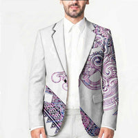 Mawhero Paua shell Kowhaiwhai Taniko Personalised Blazer Taniwha Maori Tribal Style LT9 - Polynesian Pride