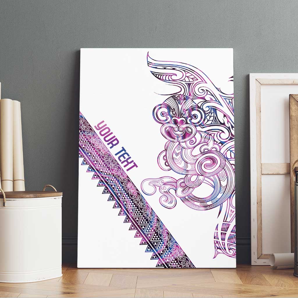 Mawhero Paua shell Kowhaiwhai Taniko Personalised Canvas Wall Art Taniwha Maori Tribal Style LT9 - Polynesian Pride