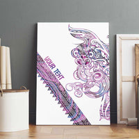 Mawhero Paua shell Kowhaiwhai Taniko Personalised Canvas Wall Art Taniwha Maori Tribal Style LT9 - Polynesian Pride