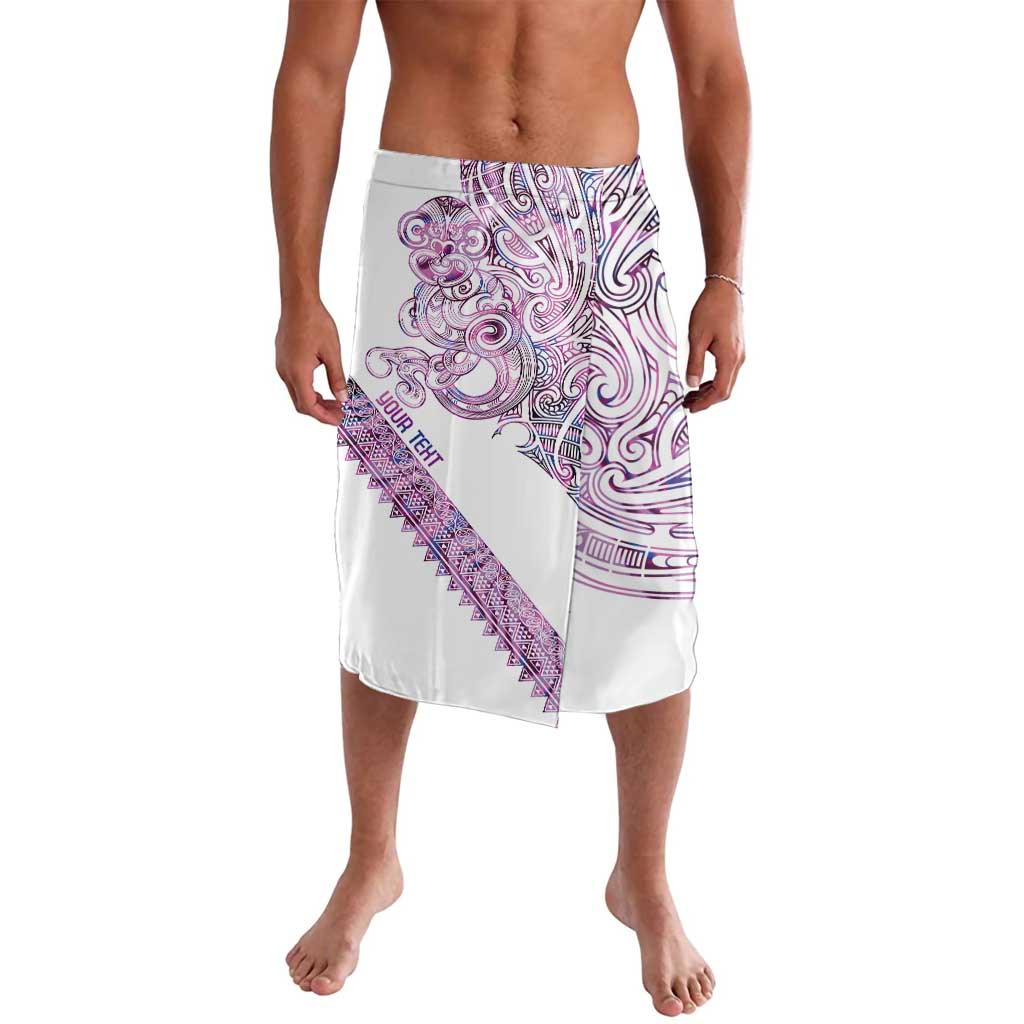 Mawhero Paua shell Kowhaiwhai Taniko Personalised Lavalava Taniwha Maori Tribal Style LT9 Pink - Polynesian Pride