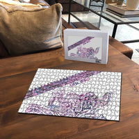 Mawhero Paua shell Kowhaiwhai Taniko Personalised Puzzle Taniwha Maori Tribal Style LT9 - Polynesian Pride