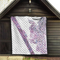 Mawhero Paua shell Kowhaiwhai Taniko Personalised Quilt Taniwha Maori Tribal Style