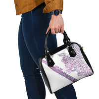 Mawhero Paua shell Kowhaiwhai Taniko Personalised Shoulder Handbag Taniwha Maori Tribal Style LT9 - Polynesian Pride