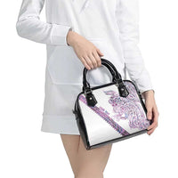 Mawhero Paua shell Kowhaiwhai Taniko Personalised Shoulder Handbag Taniwha Maori Tribal Style LT9 - Polynesian Pride