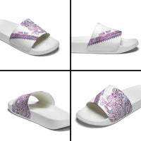 Mawhero Paua shell Kowhaiwhai Taniko Personalised Slide Sandals Taniwha Maori Tribal Style LT9 - Polynesian Pride