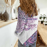 Mawhero Paua shell Kowhaiwhai Taniko Personalised Women Casual Shirt Taniwha Maori Tribal Style