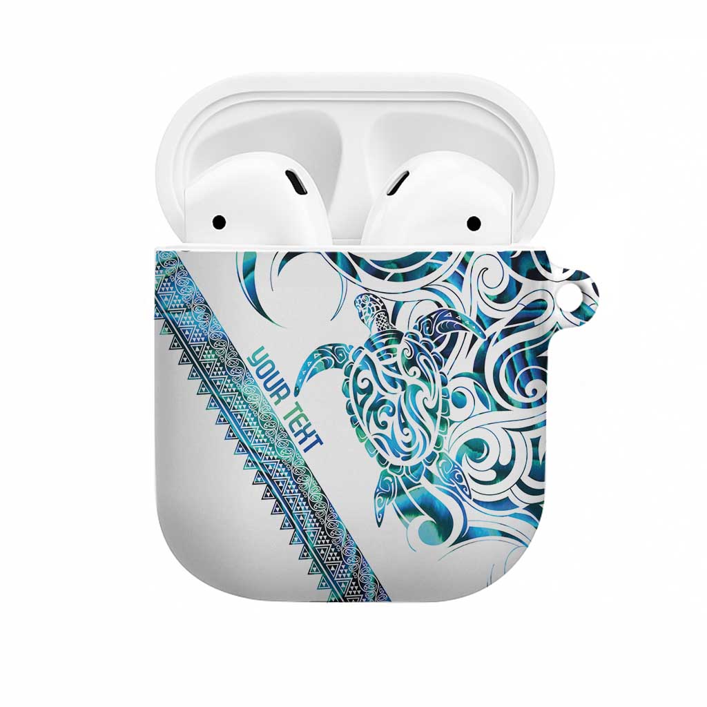 Kahui Whetu Paua shell Kowhaiwhai Taniko Personalised AirPods Case Turtle Tattoo Maori Tribal Style