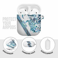 Kahui Whetu Paua shell Kowhaiwhai Taniko Personalised AirPods Case Turtle Tattoo Maori Tribal Style