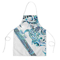 Kahui Whetu Paua shell Kowhaiwhai Taniko Personalised Apron Turtle Tattoo Maori Tribal Style LT9 Blue - Polynesian Pride