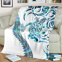 Kahui Whetu Paua shell Kowhaiwhai Taniko Personalised Blanket Turtle Tattoo Maori Tribal Style LT9 - Polynesian Pride