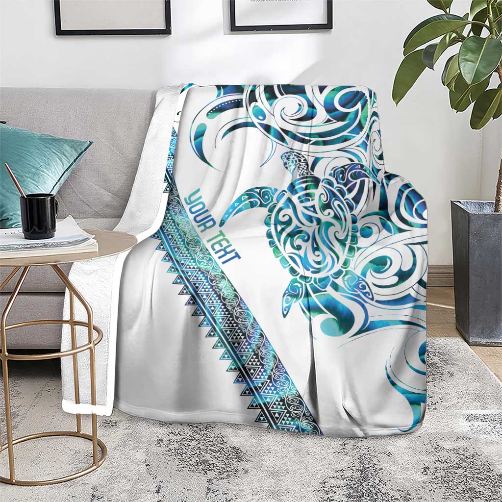 Kahui Whetu Paua shell Kowhaiwhai Taniko Personalised Blanket Turtle Tattoo Maori Tribal Style LT9 - Polynesian Pride