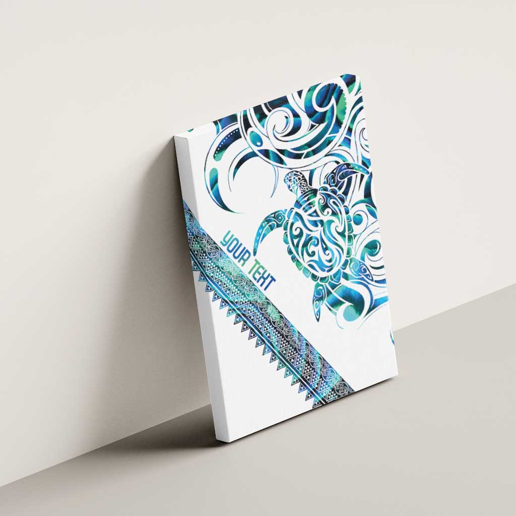 Kahui Whetu Paua shell Kowhaiwhai Taniko Personalised Canvas Wall Art Turtle Tattoo Maori Tribal Style