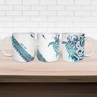 Kahui Whetu Paua shell Kowhaiwhai Taniko Personalised Ceramic Mug Turtle Tattoo Maori Tribal Style LT9 - Polynesian Pride