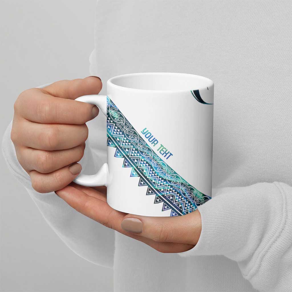 Kahui Whetu Paua shell Kowhaiwhai Taniko Personalised Ceramic Mug Turtle Tattoo Maori Tribal Style LT9 - Polynesian Pride