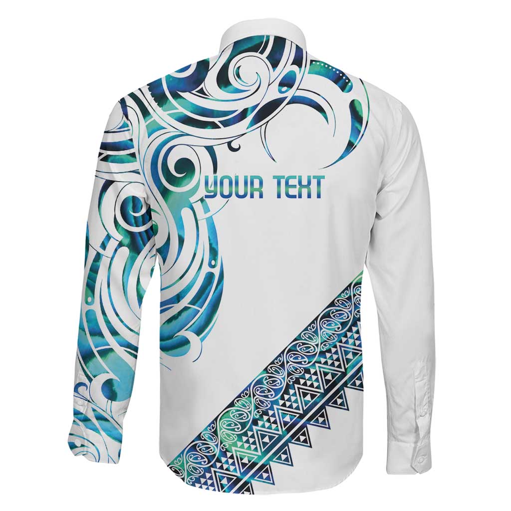 Kahui Whetu Paua shell Kowhaiwhai Taniko Personalised Family Matching Puletasi and Hawaiian Shirt Turtle Tattoo Maori Tribal Style