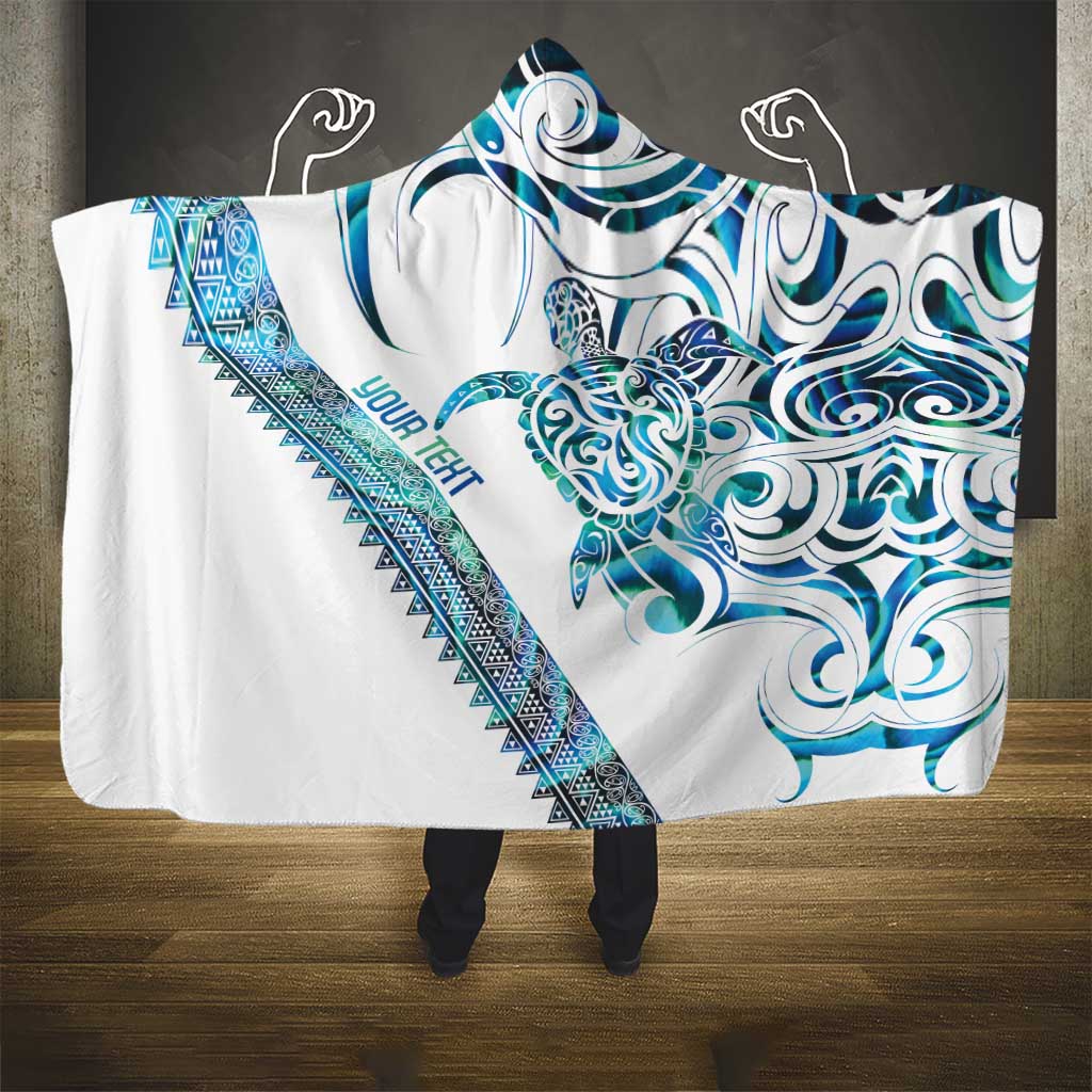Kahui Whetu Paua shell Kowhaiwhai Taniko Personalised Hooded Blanket Turtle Tattoo Maori Tribal Style LT9 - Polynesian Pride