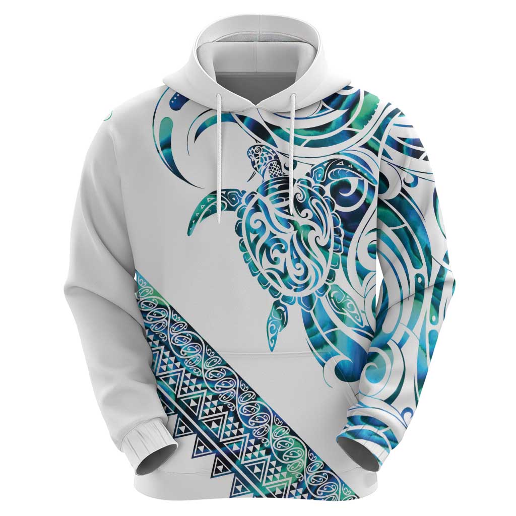 Kahui Whetu Paua shell Kowhaiwhai Taniko Personalised Hoodie Turtle Tattoo Maori Tribal Style LT9 - Polynesian Pride